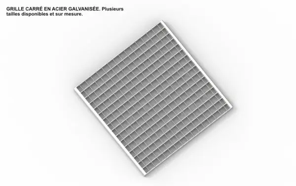 GRILLE CARRÉ GALVA