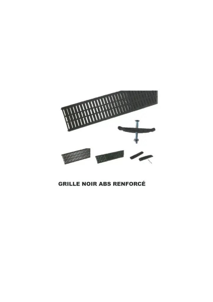 Grille caniveau ABS