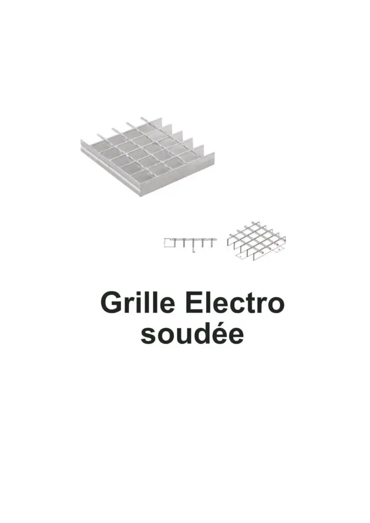 Grilles caillebotis électro-soudé : Robustesse & Sécurité 6 grille electro soudée