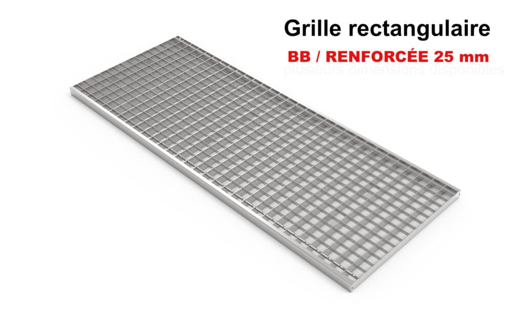 Grille caillebotis BB 125 mm renforcée