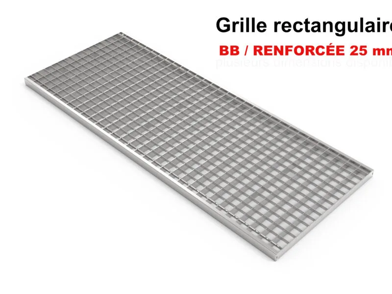 Grille caillebotis BB 125 mm renforcée