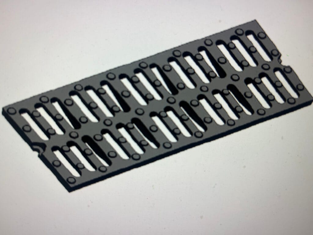 Grille caniveau en fonte